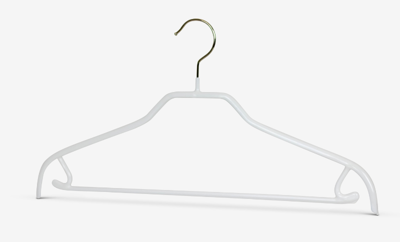 Kleiderbügel mit Rockhaken Silhouette