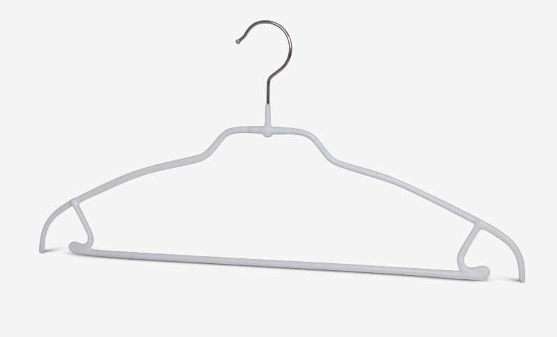 Space-saving coat hanger Silhouette Light with skirt hook