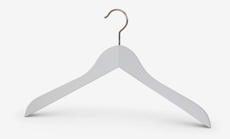 Cintre en bois en forme de corps Business