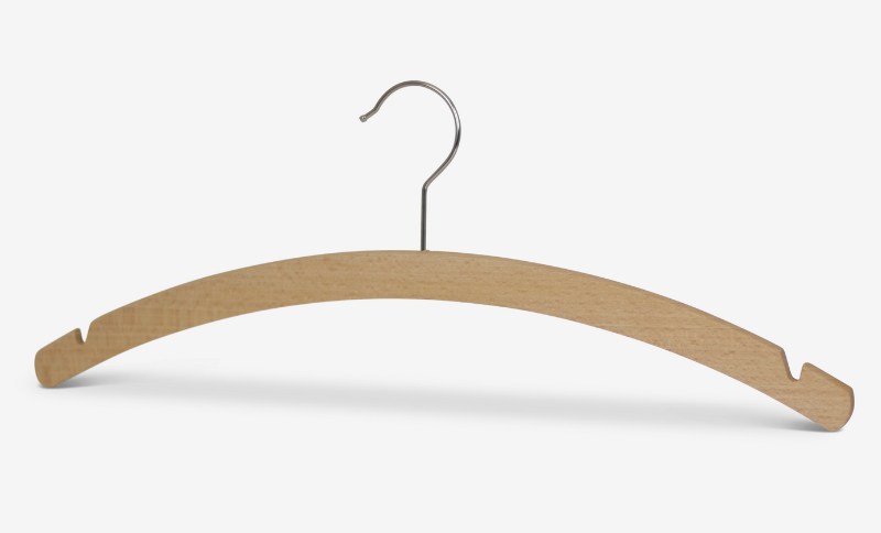 Cintre bois avec encoche jupe Standard RE