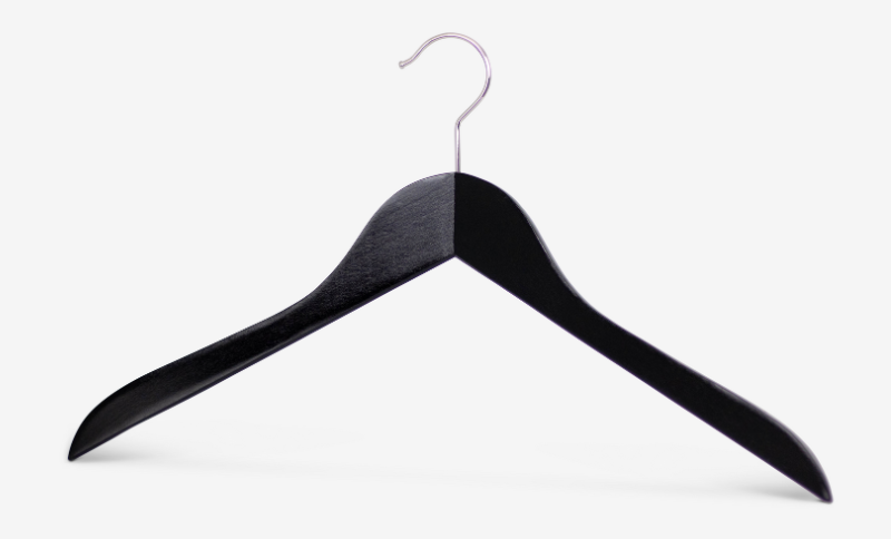 Cintre en bois en forme de corps Business