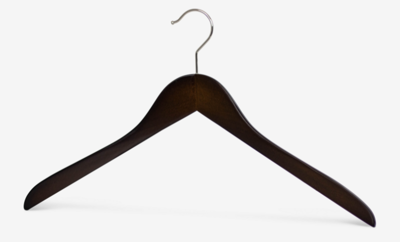 Körpergeformter Holzbügel Business lackiert