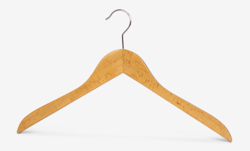 Cintre en bois en forme de corps Business