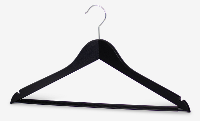 Wooden coat hanger Business RE RFS varnished