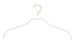 Oberteilkleiderbügel Silhouette F mit goldfarbenem Haken - MAWA Kleiderbügel Webshop